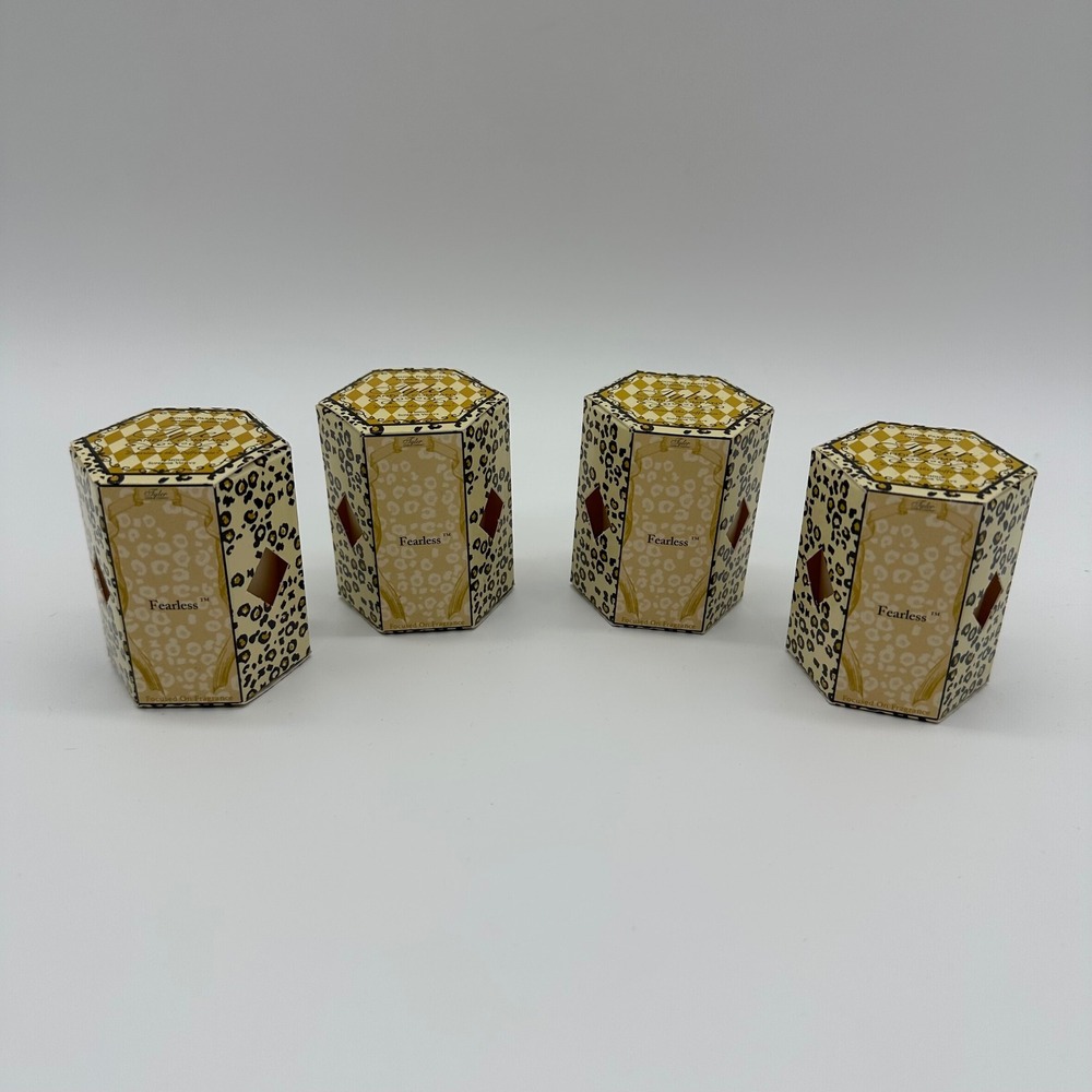 Tyler Candle 15-Hour Boxed Votive Set of 4 - Fearless